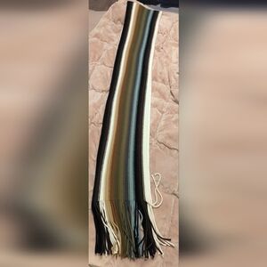 Cejon Multi Colored Striped Long Scarf